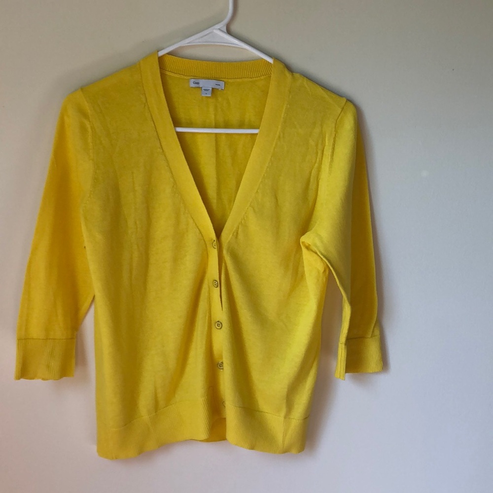 Gap yellow cardigan - S